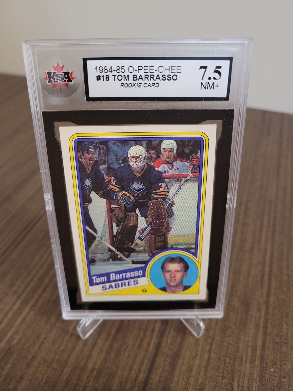Tom Barrasso 1984-85 O-Pee-Chee 18