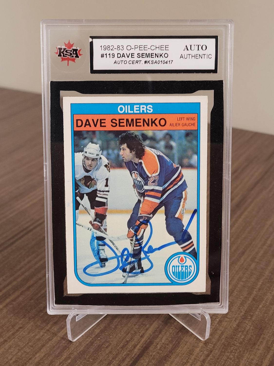 Dave Semenko 1982-83 O-Pee-Chee 119