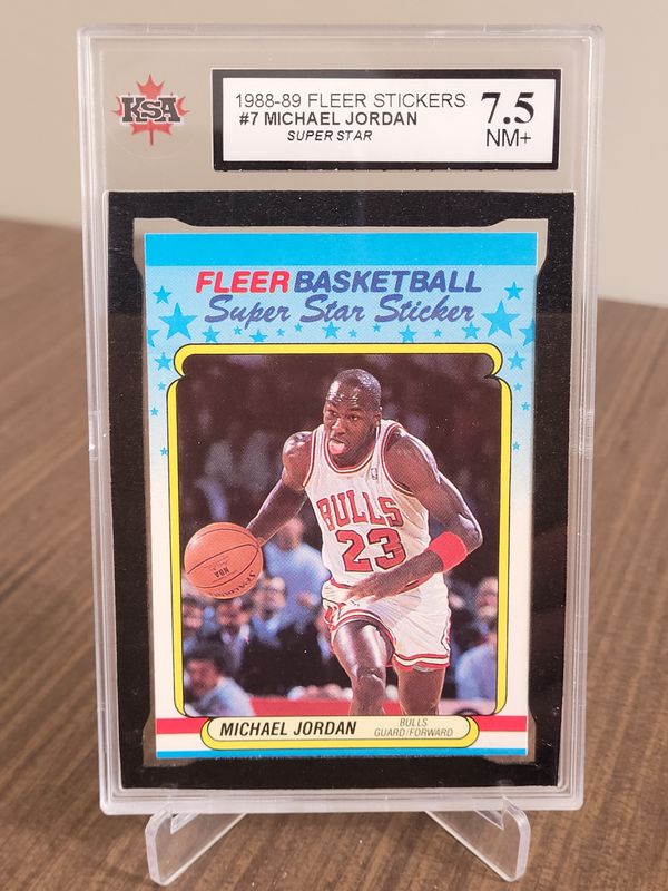 Michael Jordan 1988-89 Fleer Super Star Sticker 7