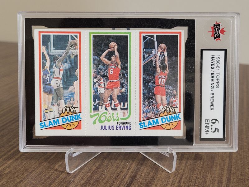 Hayes/Erving/Brewer 1980-81 Topps 258/181/257