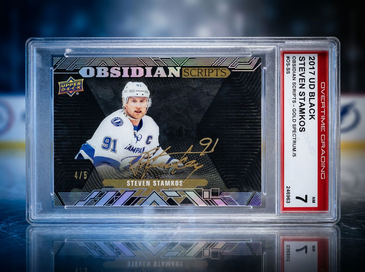Steven Stamkos 2017-18 UD Black Obsidian Scripts OS-SS