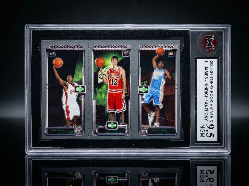 James/Hinrich/Anthony 2003-04 Topps Rookie Matrix 113/117/111