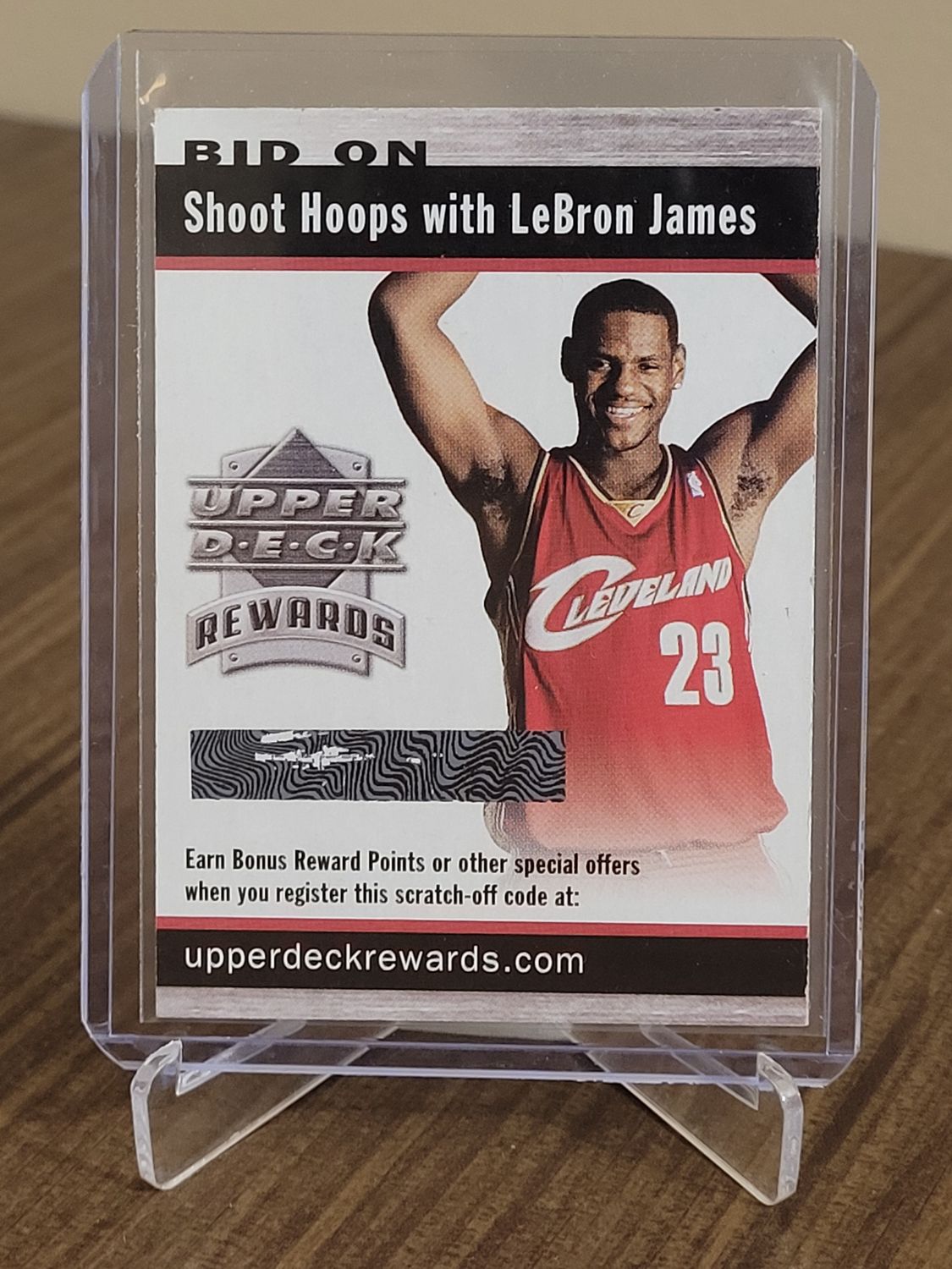 LeBron James 2005 Upper Deck Rewards Card