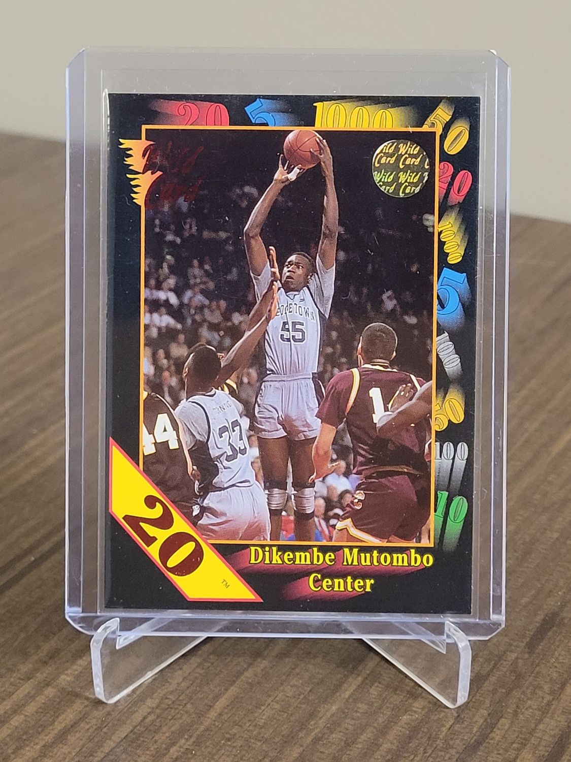 Dikembe Mutombo 1992 Wild Card 5