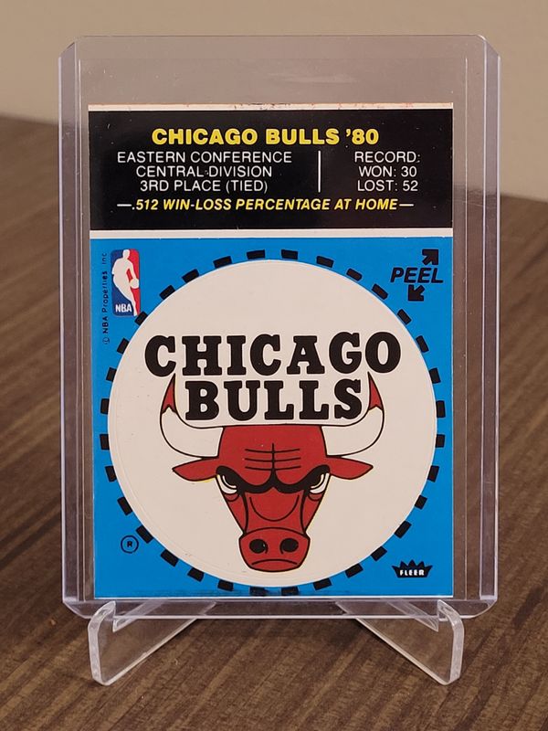 Chicago Bulls 1980-81 Fleer Team Sticker