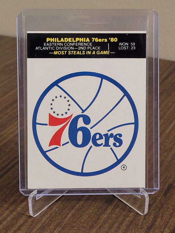 Philadelphia 76ers 1980-81 Fleer Team Sticker