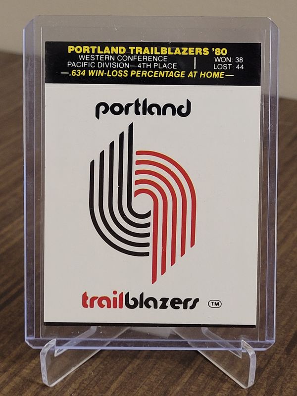 Portland Trail Blazers 1980-81 Fleer Team Sticker