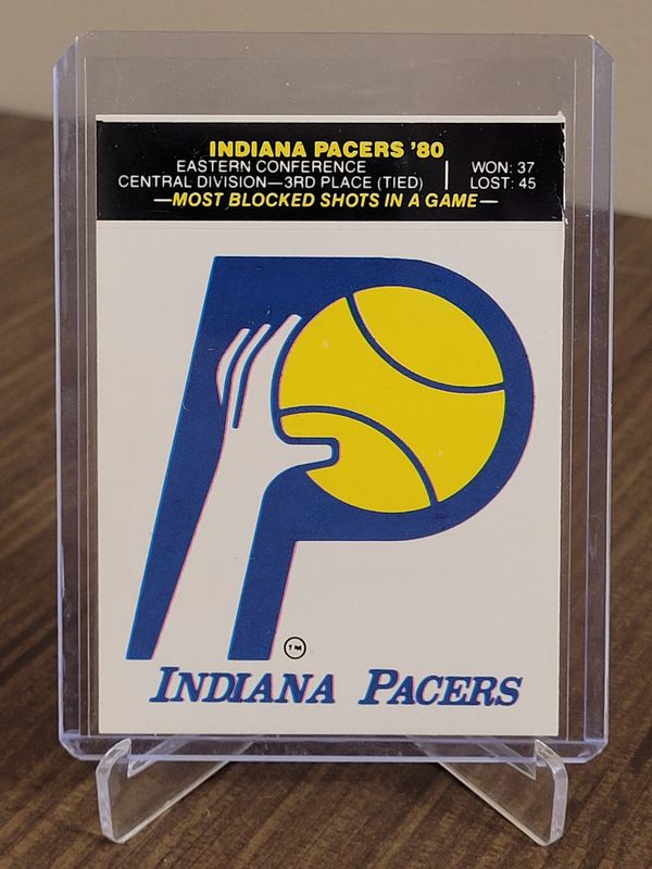 Indiana Pacers 1980-81 Fleer Team Sticker