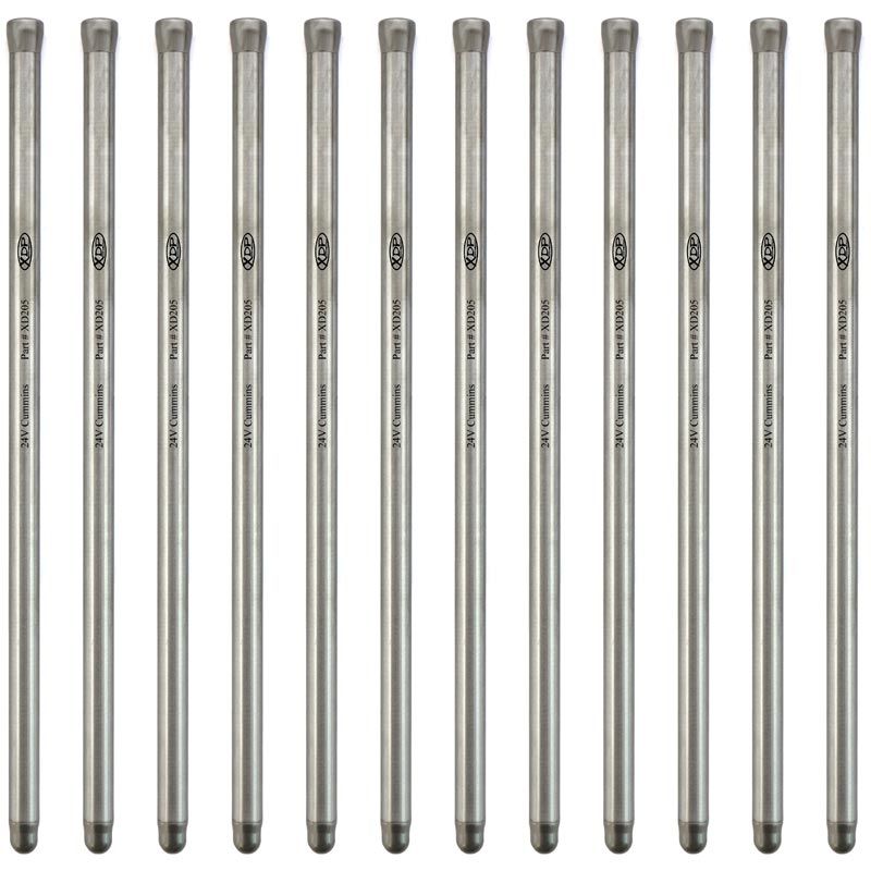 Competition and Race Performance Pushrods (7/16 Inch) 1998.5-2018 Dodge 5.9L/6.7L Cummins XD205 XDP