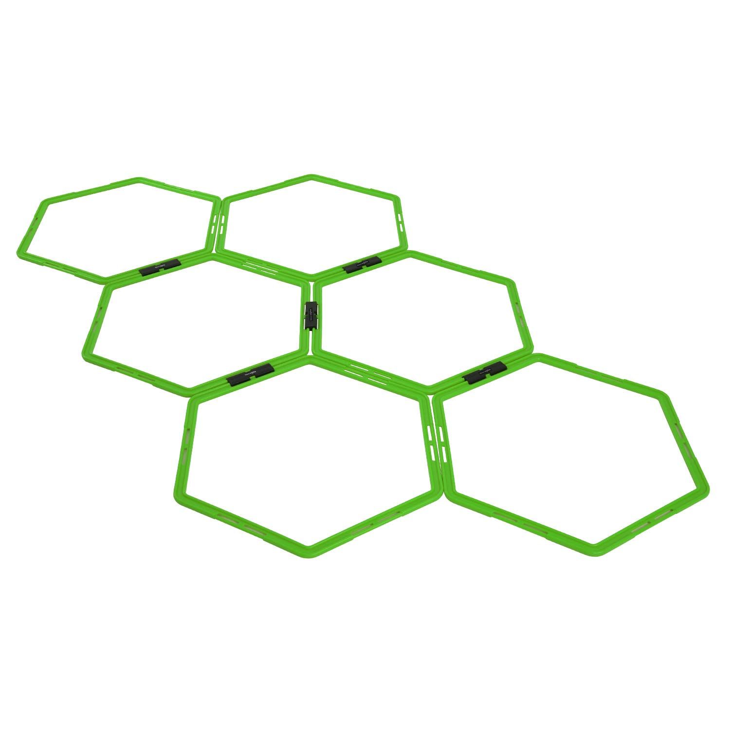 Yes4All Hex Agility Rings/Speed Rings with Carrying Bag – Hexagon Rings, Agility Hurdles for Agility Footwork Training