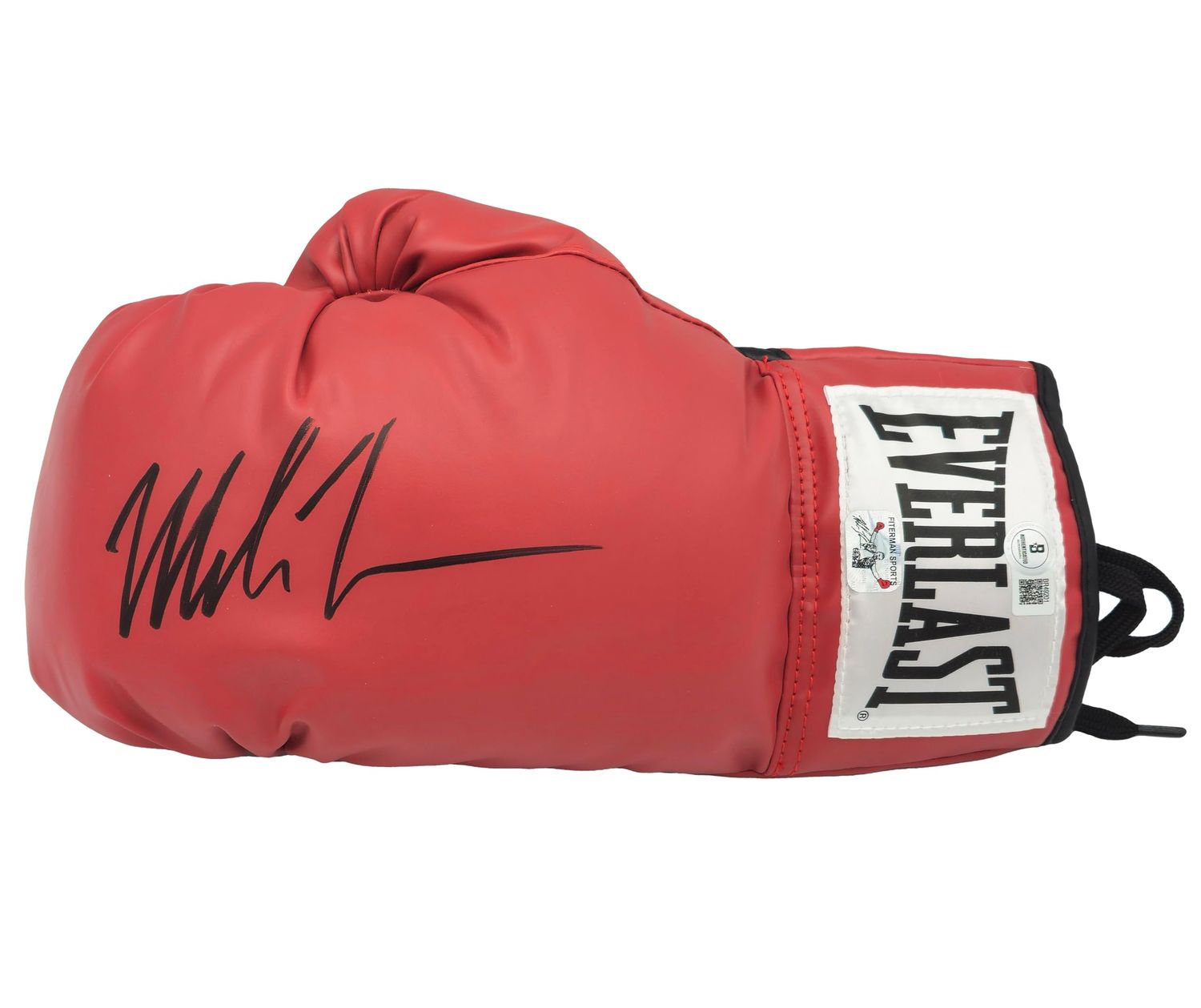 Mike Tyson Autographed Red E.v.e.r.l.a.s.t Boxing Glove LH Beckett BAS QR Stock #238301