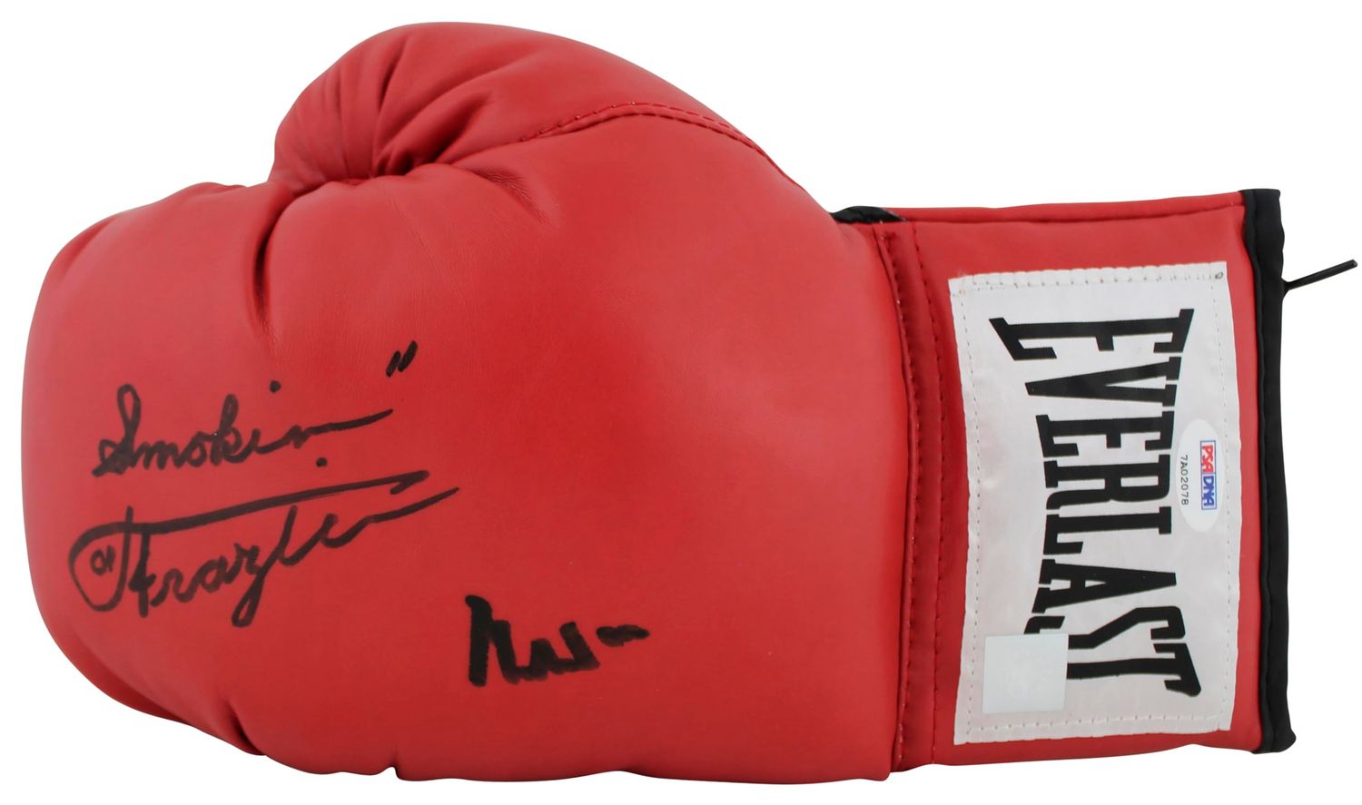 Muhammad Ali &amp; Joe Frazier Signed Red Everlast Boxing Glove PSA/DNA #7A02078