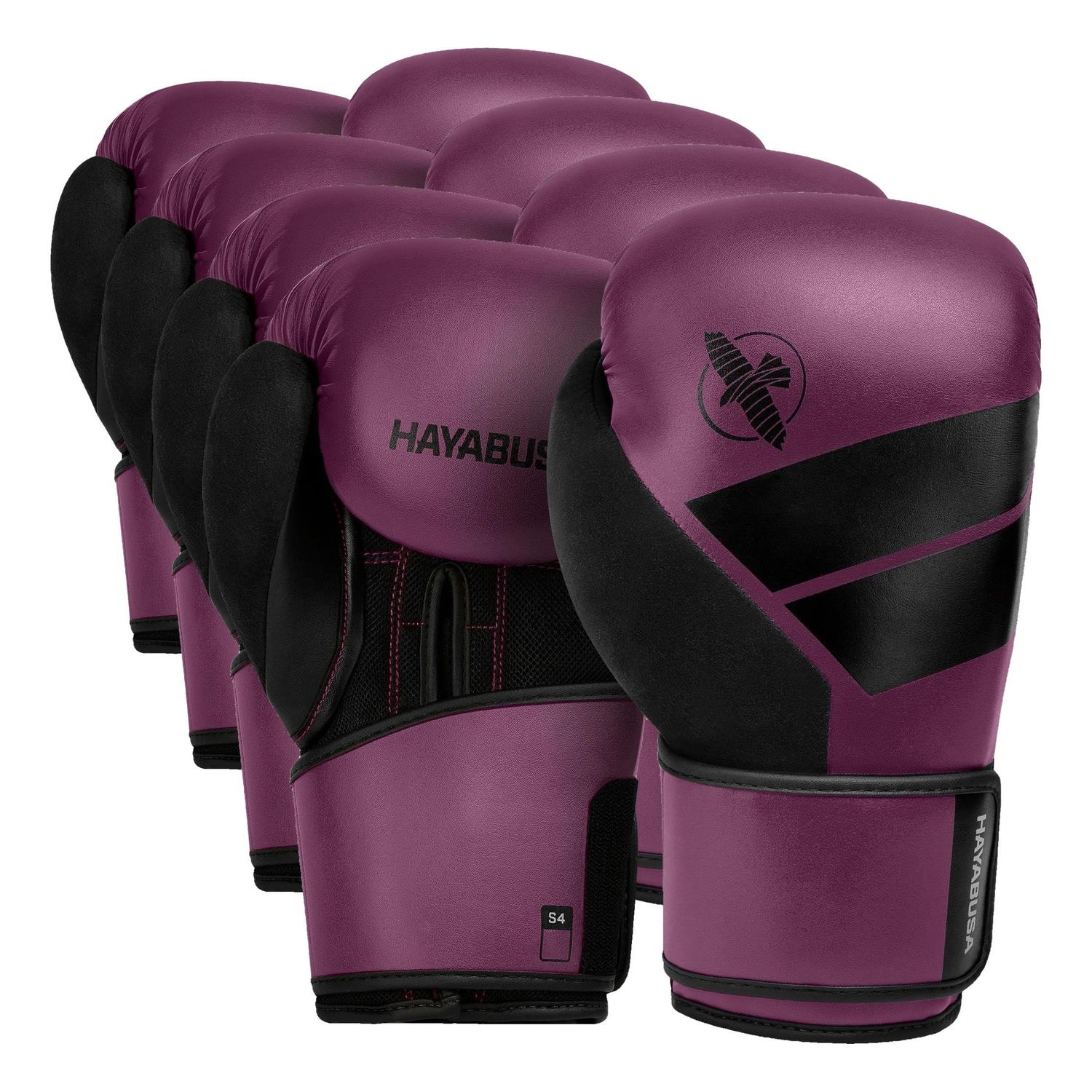 Hayabusa S4 PU Leather Boxing Gloves for Men, Women &amp; Kids, 10oz, 12oz, 14oz, 16oz, Training, Sparring, Kickboxing, Fighting Sports, Taekwondo, MMA, Muay Thai &amp; Arts