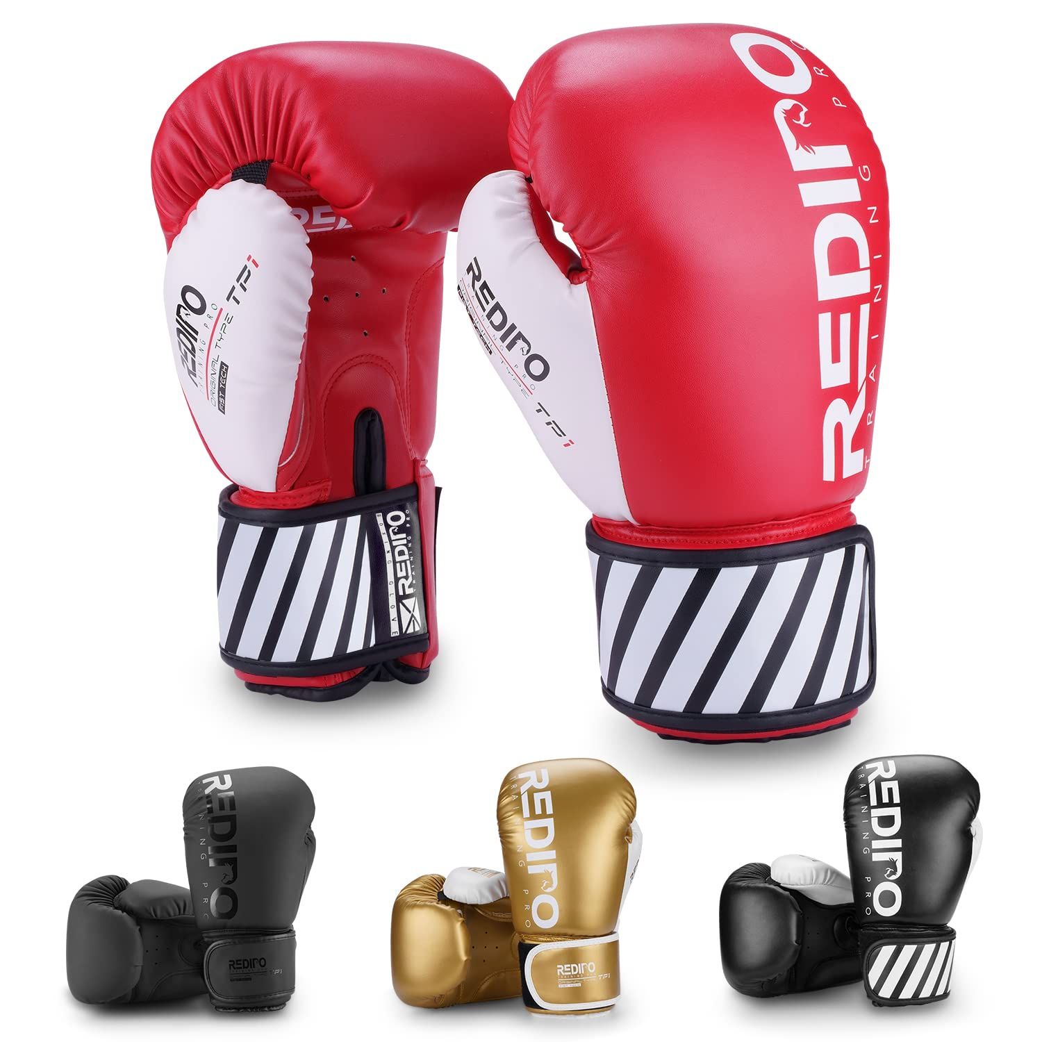 Boxing Gloves for Men &amp; Women, Premium Leather Sparring Heavy Bag Training Gloves, Pro Punching Bag Gloves for Muay Thai, Kickboxing, MMA