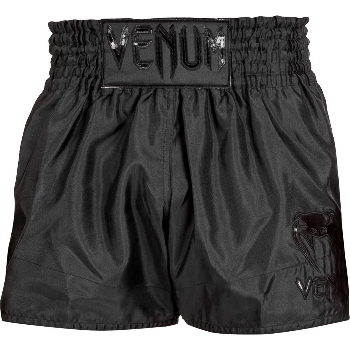Venum Unisex-Adult Venum Classic Muay Thai Shorts - Black/Black