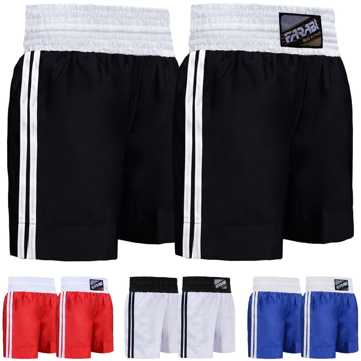Farabi Sports Boxing Shorts – Boxing Trunks for Training Punching, Sparring Fitness Gym Kickboxing Shorts Men &amp; Women