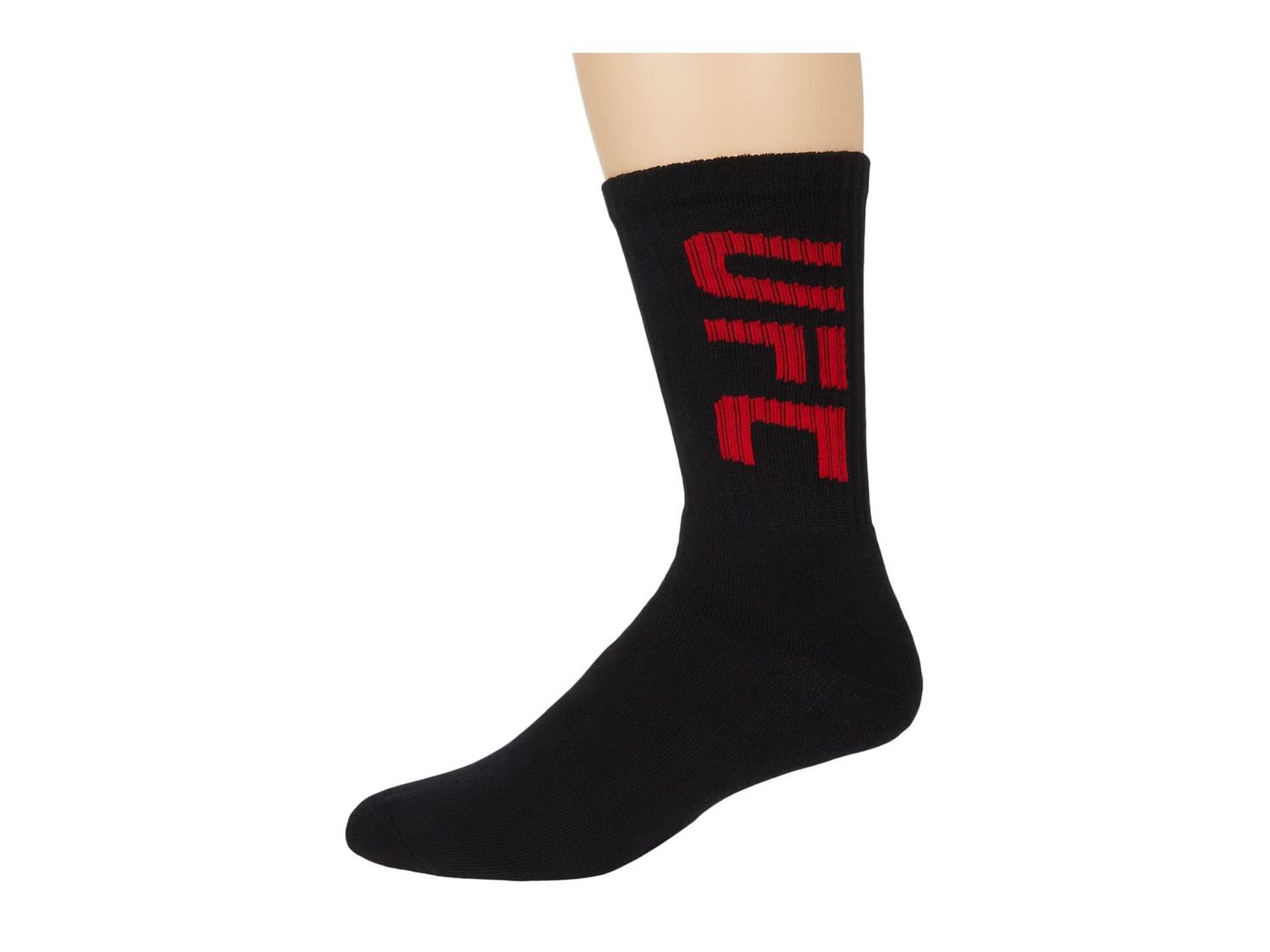 UFC Crew Socks Black/Red One Size