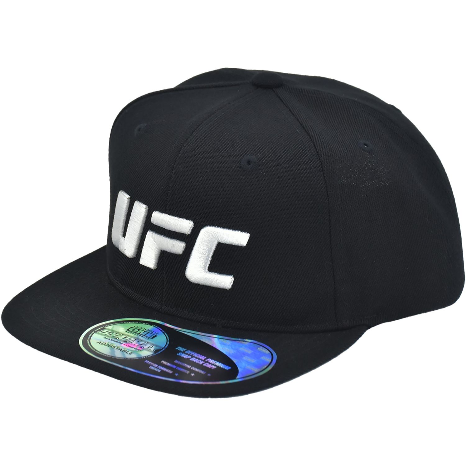 Concept One Unisex-Adult UFC Baseball Cap, 6 Panel Adult Adjustable Snapback Hat with Flat Brim