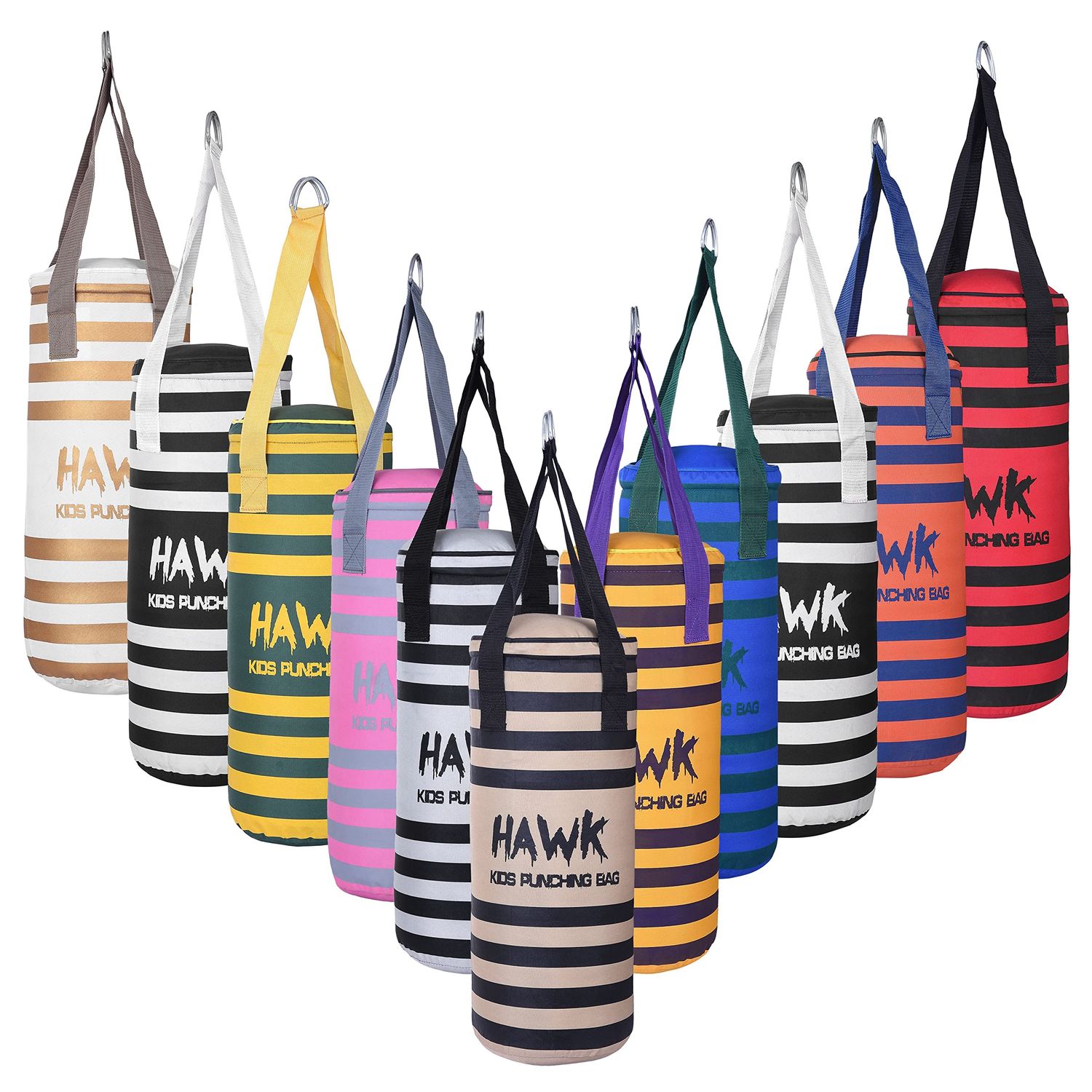 Kids Punching Bag for Kids Boxing Gloves MMA Training Fitness Workout Kickboxing Grappling Karate Heavy Target Bag UNFILLED