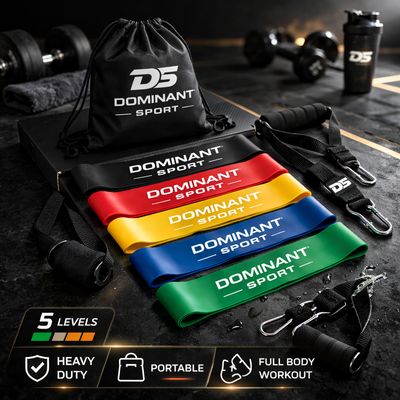 Dominant Sport Fitness Resistance Bands Set Dominant Sport Fitness Resistance Bands Set
