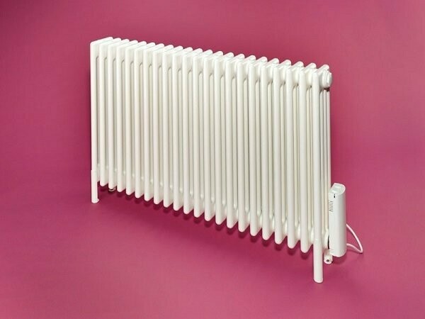 Bisque Classic 4 column Floor Standing Electric Column Radiator 675H X 1174 Wide Massive 2000 watts output. Incredible Sale Price