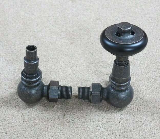 Cambridge Traditional Corner TRV Valve Set Aged Pewter