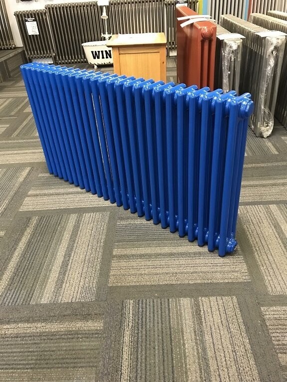(Old)Royal Signal Blue Column Radiators. Made in Germany. Outstanding Quality Huge choice of sizes. Huge Savings. Bespoke.