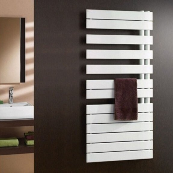 Zehnder Roda Asymmetric  ROFL 080-055 Towel Rail Volcanic Black  800H x 550W