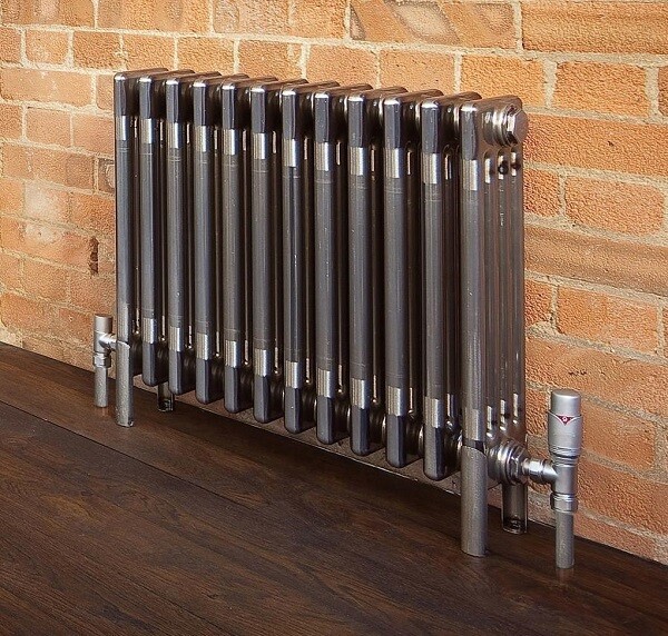Bisque Classic 4 Column Radiator  675H X 486W Technoline Bare Metal with Feet Sale Price "LAST ONE DONT MISS OUT"