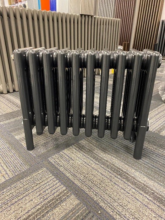 Bisque Classic 4 column Column Radiator  375H X 486W Anthracite with Feet Sale Price