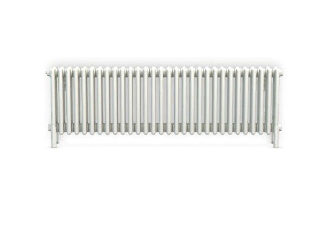 Bisque Classic 4 column Column Radiator  475H X 1406W Pure White with Feet Half Price ONE LEFT DONT MISS OUT