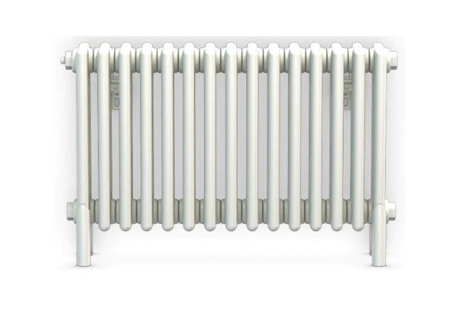 Bisque Classic 4 column Column Radiator  475H X 716W Pure White with Feet Sale Price