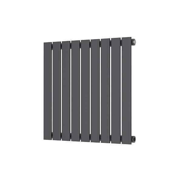 Bravo Flat Panel Designer Radiator 600H X 614W Single Panel.  White - Anthracite