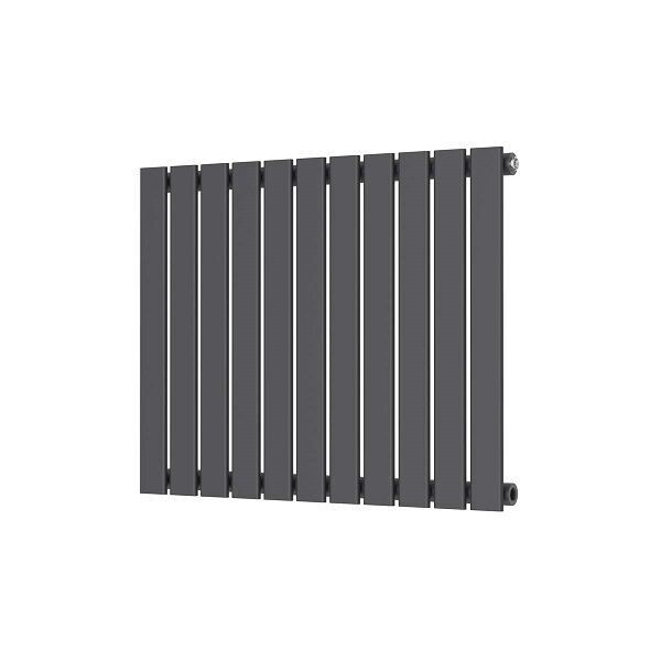 Bravo Flat Panel Designer Radiator 600H X 750W Single Panel.  White - Anthracite