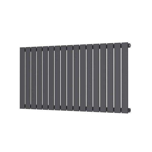 Bravo Flat Panel Designer Radiator 600H X 1158W Single Panel. White - Anthracite