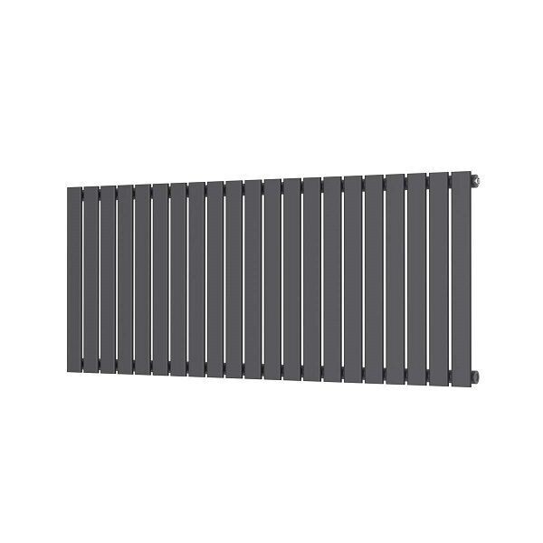 Bravo Flat Panel Designer Radiator 600H X 1430W Single Panel.  White - Anthracite