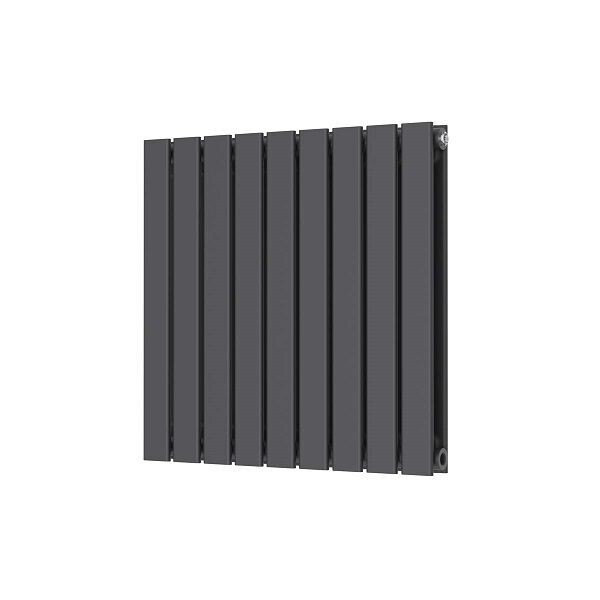 Bravo Flat Panel Designer Radiator 600H X 614W Double Panel.  White - Anthracite