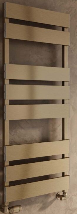 Fermo Satin Bronze Aluminium Towel Warmer 710H X 480W Fermo Satin Bronze Aluminium Towel Warmer 710H X 480W
