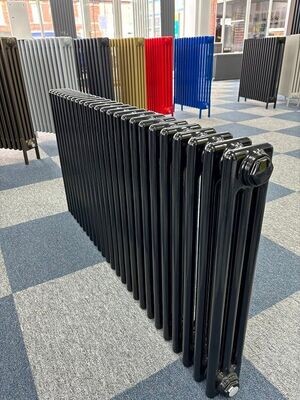 Gloss Black Column Radiators. Made in Germany by Zehnder. Ultimate quality. Huge Choice of Sizes. Massive Savings of 45% Bespoke