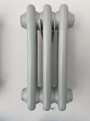 Pale Grey Column Radiators. Made in Germany. Ultimate quality. Huge Choice of Sizes. Savings of 45%. Bespoke