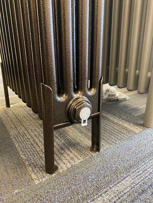 Anodic Satin Bronze Radiator Legs Sold in Singles