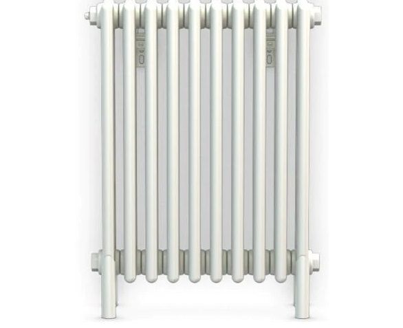 Bisque Classic 4 column Column Radiator  675H X 670W Ral  9010 off white with Feet Sale Price