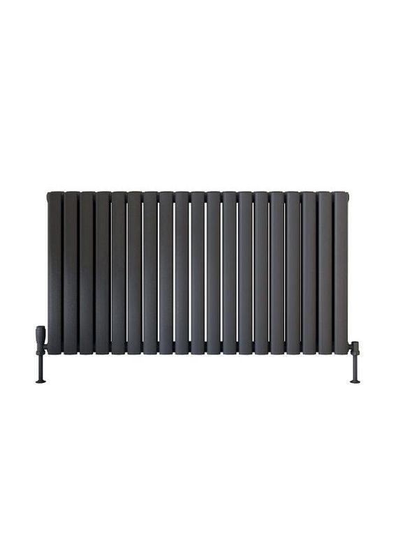 Gerona Oval Tubed Horizontal Radiators : Matt White / Anthracite