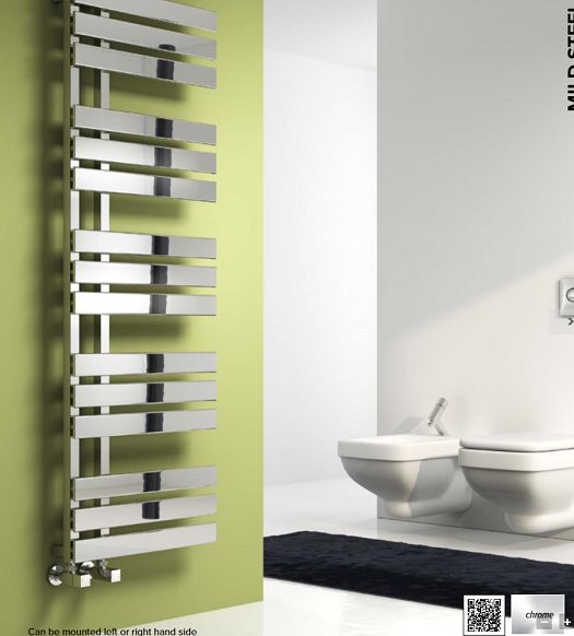 Sesia Assymmetric Towel Warmer 1180 x 500 Chrome Sesia Assymmetric Towel Warmer 1180 x 500 Chrome