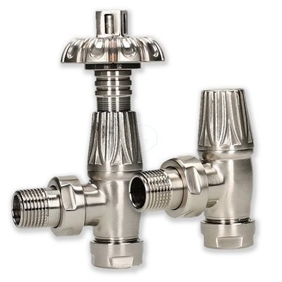 Traditional Detailed Pattern Angled TRV Valve Sets 4 colours