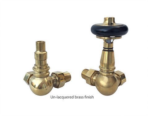 Cambridge Corner TRV Radiator Valves Old English Brass