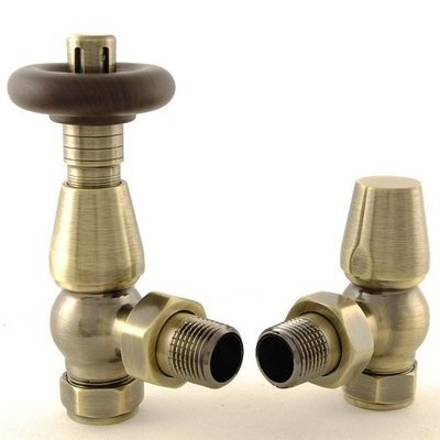 Brown Top Traditional Angled Thermostatic Valve Sets 6 Colour options