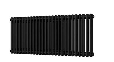 2 Column  Period Horizontal Radiators Matt Black & White