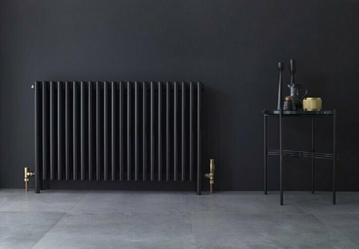 Bisque Classic 4 Column Radiator  675H X 670W Anthracite with Feet Sale Price LAST ONE SAVE 60%