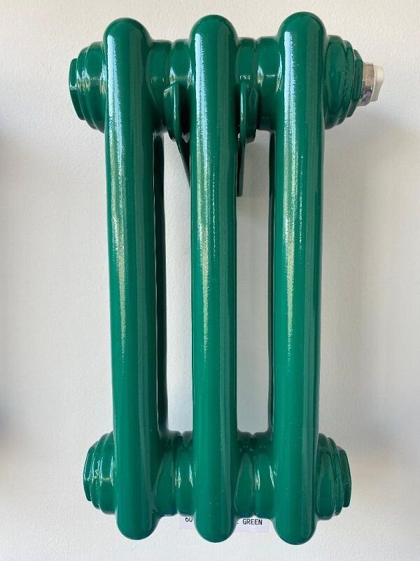 Turquoise Green Column Radiators. Made in Germany by Zehnder. Huge Choice of Sizes. Massive Savings of 45% Bespoke